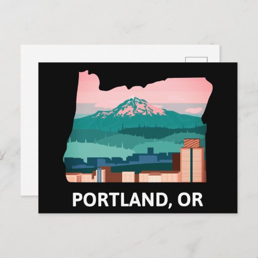 Portland Postcard Postkarte (Vorne/Hinten)