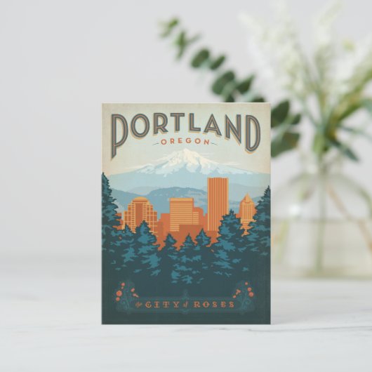 Portland Postkarte (Stehend Vorderseite)