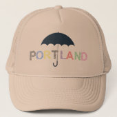 Portland Rain Wether Baseball Cap Trucker Hat Truckerkappe (Vorderseite)