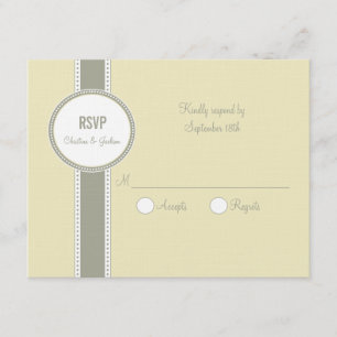 Portland Response Card: Vanilla RSVP Karte