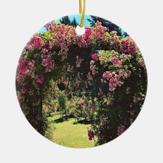 Portland Rose Garden, OR Keramik Ornament (Vorne)