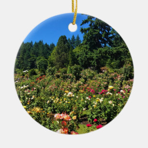 Portland Rose Garden, OR Keramik Ornament