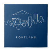 Portland-Skyline Fliese (Vorderseite)