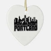 Portland-Skyline Keramikornament (Rechts)