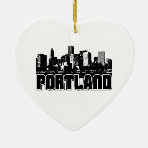 Portland-Skyline Keramikornament