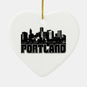 Portland-Skyline Keramikornament (Hinten)
