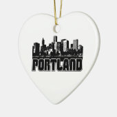 Portland-Skyline Keramikornament (Links)