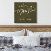 Portland Skyline Leinwanddruck (Insitu (Schlafzimmer))