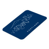 Portland Skyline Magnet (Linke Seite)