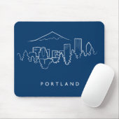 Portland-Skyline Mousepad (Mit Mouse)