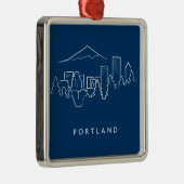 Portland-Skyline Ornament Aus Metall (Rechts)
