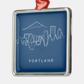 Portland-Skyline Ornament Aus Metall (Links)