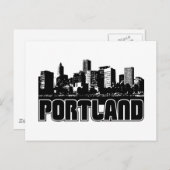 Portland Skyline Postkarte (Vorne/Hinten)