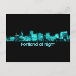 Portland Skyline Postkarte