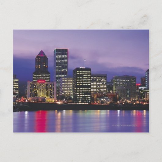 Portland Skyline Postkarte (Vorderseite)