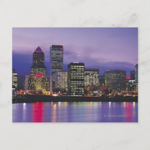 Portland Skyline Postkarte