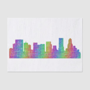Portland-Skyline Seidenpapier
