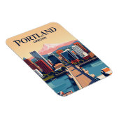 Portland Skyline USA Magnet (Rechte Seite)