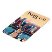 Portland Skyline USA Magnet (Linke Seite)