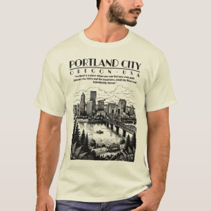 Portland Stadt Oregon USA T-Shirt