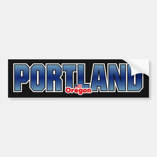 Portland-Stoßdämpfer Autoaufkleber (Vorne)