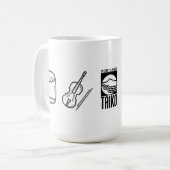 Portland Taiko Large Line Art Mug Kaffeetasse (Vorderseite Links)