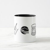 Portland Taiko Line Art Mug Tasse (Zentrum)