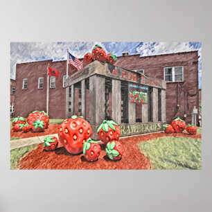 Portland, TN Strawberry Festival Malerei Poster