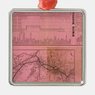Portland und Ogdensburg Eisenbahn und Verbindungen Ornament Aus Metall