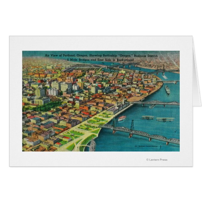 Portland von Air zeigt Brücken und (Vorderseite (Horizontal))