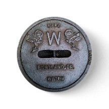 Portland-Wasser-Abdeckungs-Button