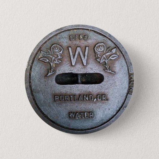 Portland-Wasser-Abdeckungs-Button Button (Vorderseite)