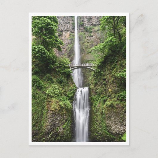 Portland Waterfall Oregon Columbia River Gorge Postkarte (Vorderseite)
