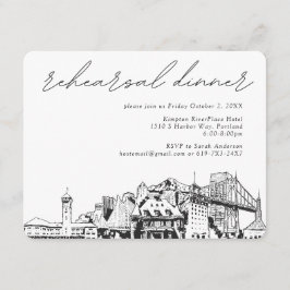 Portland Wedding Probe Einladungskarte