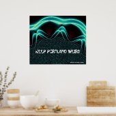 "Portland Weird Behalten" Poster (Küche)