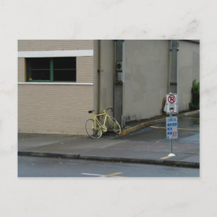 Portland Yellow Bike Postcard Postkarte