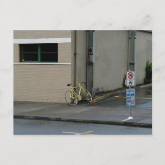 Portland Yellow Bike Postcard Postkarte