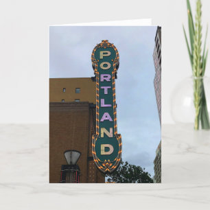 Portland-Zeichen #1 Dankeskarte