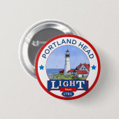 Portlandhauptleuchtturm Button (Vorne & Hinten)