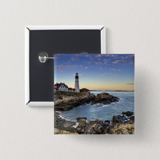 Portlandhauptleuchtturm Button (Vorne & Hinten)