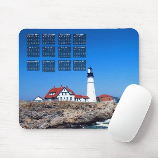 Portlandhauptleuchtturm-Kalender Mousepad (Mit Mouse)