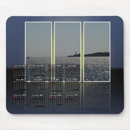 Portlandhauptleuchtturm-Kalender Mousepad (Vorne)