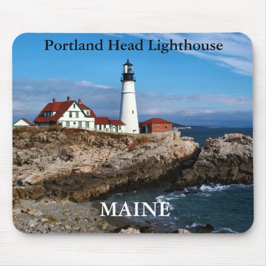 Portlandhauptleuchtturm, Maine Mousepad (Vorne)