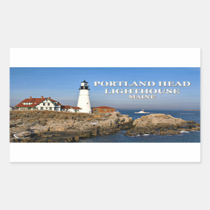 Portlandhauptleuchtturm, Maine Rechteckiger Aufkleber