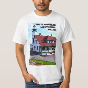 Portlandhauptleuchtturm, Maine-T - Shirt