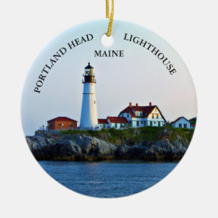 Portlandhauptleuchtturm, Maine-Verzierung Keramik Ornament