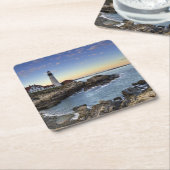 Portlandhauptleuchtturm Rechteckiger Pappuntersetzer (angewinkelt)