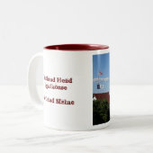 Portlandhauptleuchtturm Zweifarbige Tasse (Vorderseite Links)