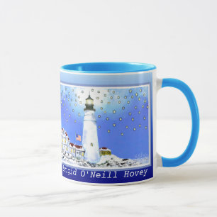 Portlandhauptlicht - Fall u. Winter durch Bonhovey Tasse
