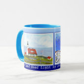 Portlandhauptlicht - Fall u. Winter durch Bonhovey Tasse (Vorderseite Links)